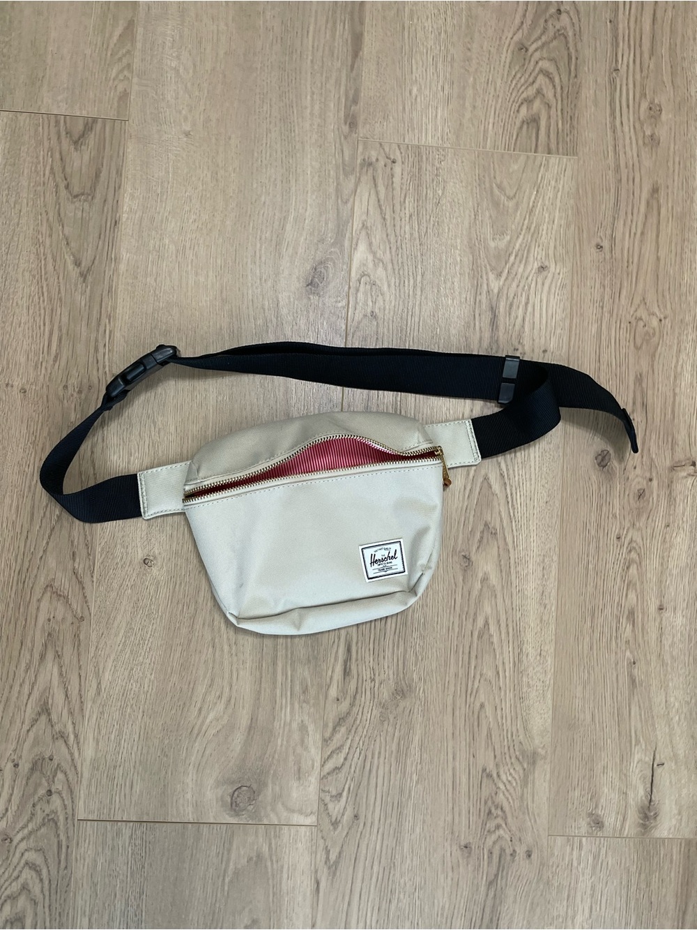 Herschel Supply Company Cream Waist Pack with Black Strap